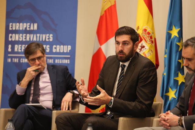 Antelo reivindica el liderazgo de la Región de Murcia como 'la 'Huerta de Europa'' durante las jornadas del Grupo de Conservadores y Reformistas Europeo (ECR)