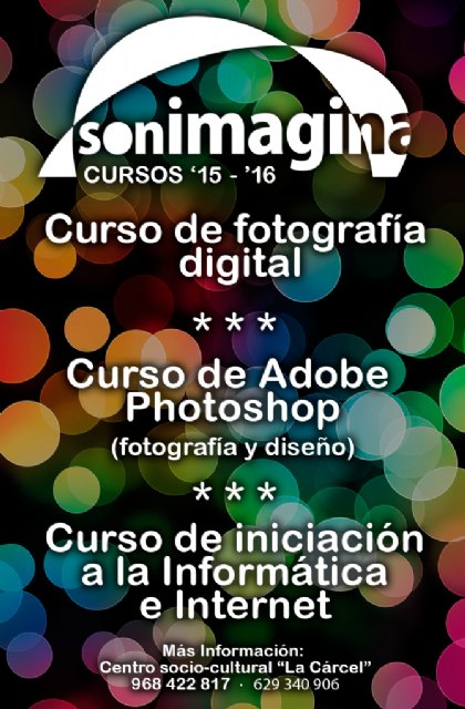 Últimas plazas disponibles para los cursos de la asociación sonImagina