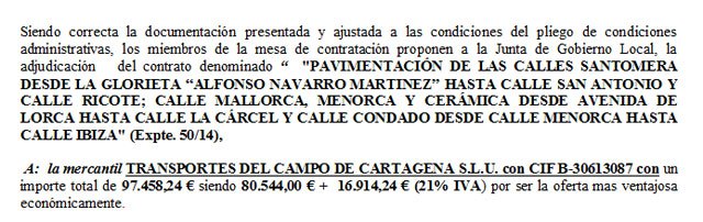 Se adjudican las obras del Plan de Obras y Servicios para el 2015