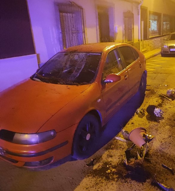 La Policía Local detiene a un individuo por causar daños graves en un vehículo estacionado en la vía pública