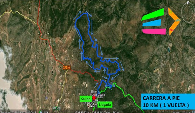 Carrera a pie.-  Carrera a pie formato trail, de una sola vuelta