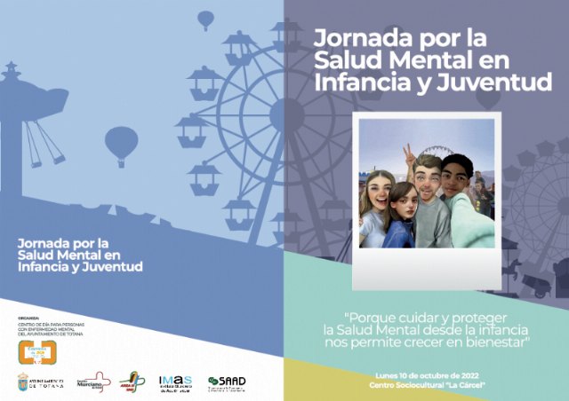 El Centro de Día para Personas con Enfermedad Mental de Totana celebrará una Jornada sobre Salud Mental Infanto-Juvenil el próximo lunes 10 de octubre