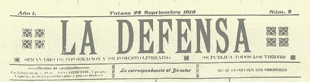 Cabecera de algunos de los periódicos que, aportados por Luis Miguel Arnao Martínez, se pueden consultar en el Archivo General de la Región de Murcia, dentro del proyecto Carmesí. Se trata de un preciado legado que facilita adentrarse en el latir de Totana, en las circunstancias y empeños de sus gentes, en esas parcelas de lo cotidiano que tan a menudo pasan desapercibidas. El altruismo de Luis Miguel y de su familia es motivo de honda gratitud.