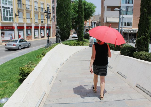 La Aemet eleva a naranja el nivel de aviso por altas temperaturas y tormentas en la Región de Murcia durante este próximo fin de semana