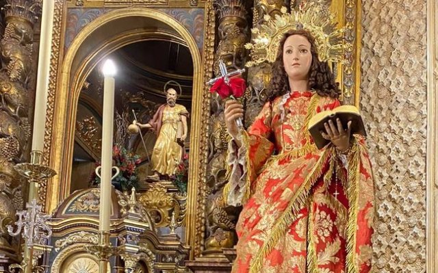 Nuestra patrona Santa Eulalia ya se encuentra entre nosotros