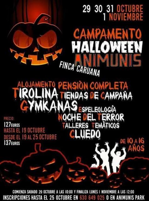 La Asociación Animunis va a celebrar para el puente de todos los Santos un campamento de Halloween