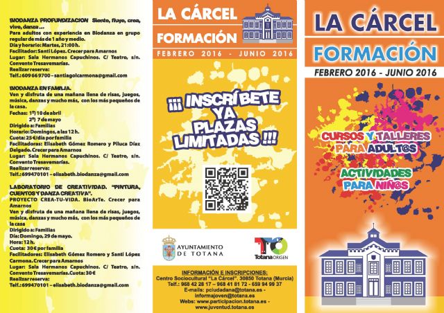 El programa 'La Cárcel Formación' oferta durante el próximo cuatrimestre cursos y talleres para adultos y actividades formativas para niños