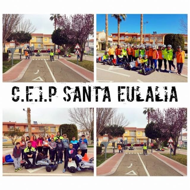 Unos 220 alumnos del Colegio “Santa Eulalia” participan en las actividades el programa de Educación Vial de la Policía Local