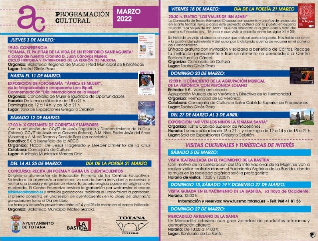 Continúa la agenda del programa 'Marzo Cultural' con actividades para todo tipo de públicos