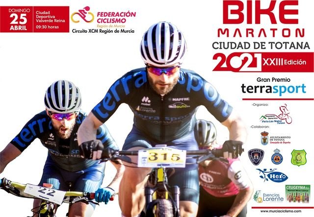 La XXIII Bike Maratón de BTT Ciudad de Totana - Gran Premio Terra Sport tendrá lugar el 25 de abril