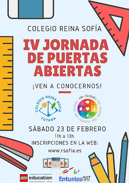 La IV jornada de puertas abiertas Colegio Reina Sofía tendrá lugar el sábado 23 de febrero