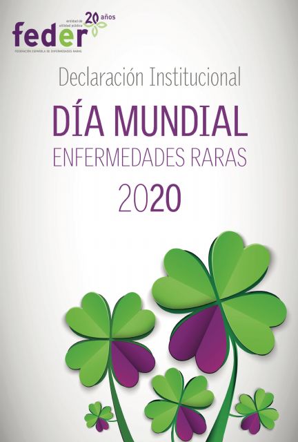 El Ayuntamiento se adherirá a la Declaración Institucional con motivo del Día Mundial de las Enfermedades Raras del 2020