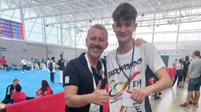 Enrique Andreo, del Club Taekwondo Totana, participó en el Campeonato Internacional de Taekwondo Spanish Open 2023