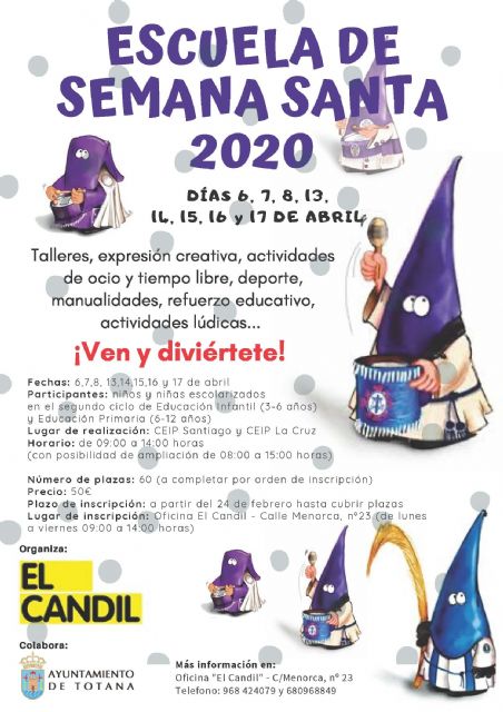 Se suscribirá un convenio con 'El Candil' para realizar el proyecto 'Escuela de Vacaciones de Semana Santa´2020'