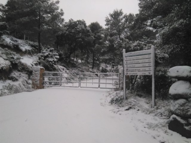 La Agencia Estatal de Meteorología actualiza la alerta emitiendo aviso nivel naranja por probabilidad de nevadas en la comarca del Guadalentín