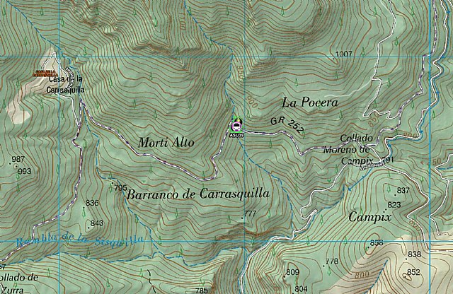 Herido un ciclista de 31 años al colisionar con otro ciclista en un camino forestal en Totana