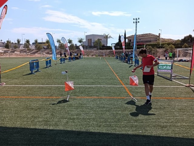 Gran representación de los 15 escolares de Totana que participaron en la Final Regional de Orientación de Deporte Escolar