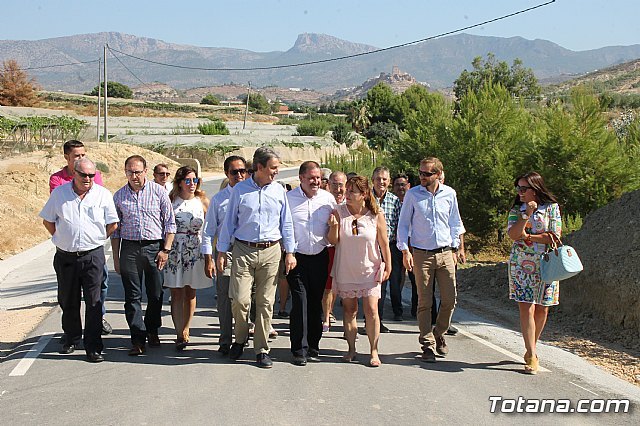 El director general de Carreteras visita la RM-C8, que conecta Totana con Viñas-Carivete